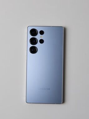 Samsung Matte Light Blue Quad-Camera Smartphone